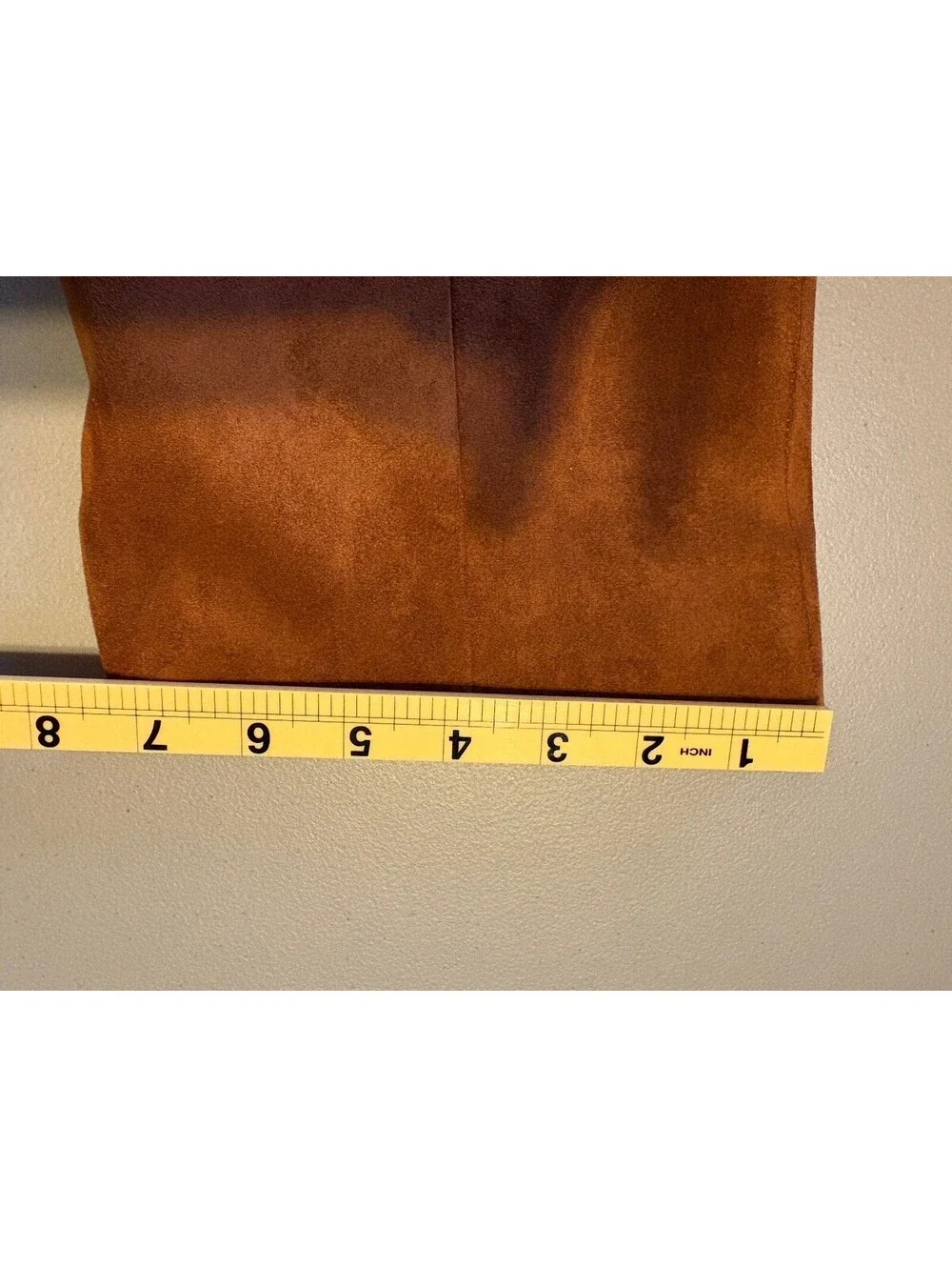 YP Women's Brown Suede Knee-High Boots with Side Zipper and Block Heel